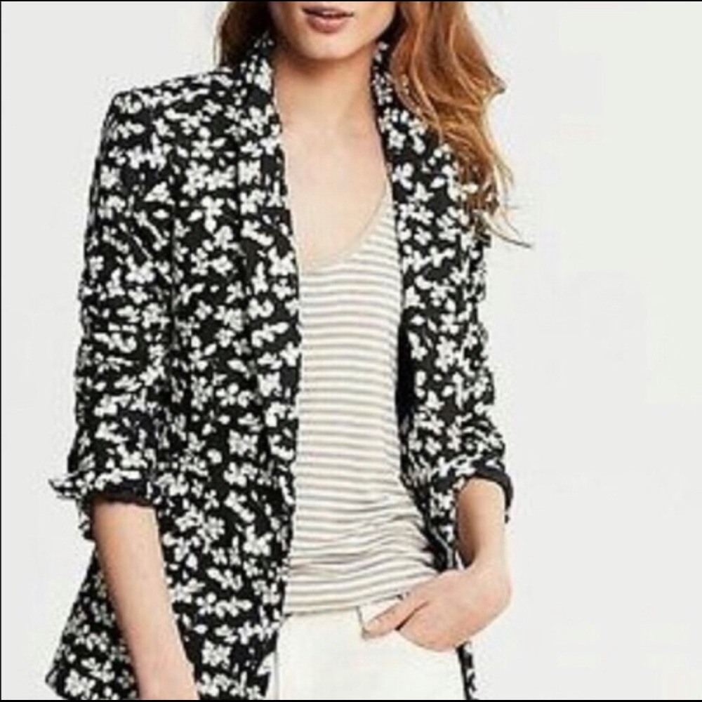 Banana Republic Modern Floral Blazer